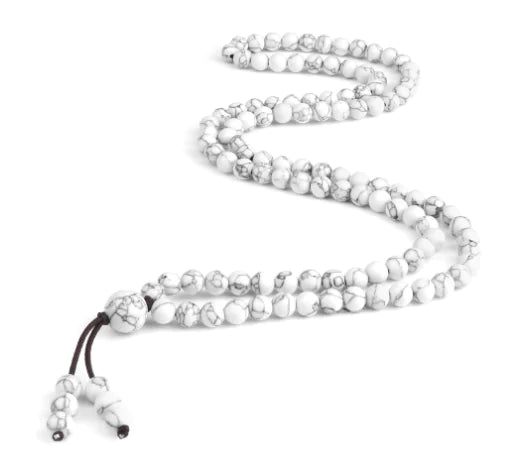 Men's Natural Stone Malachite 108 Beaded Necklace KrazySales