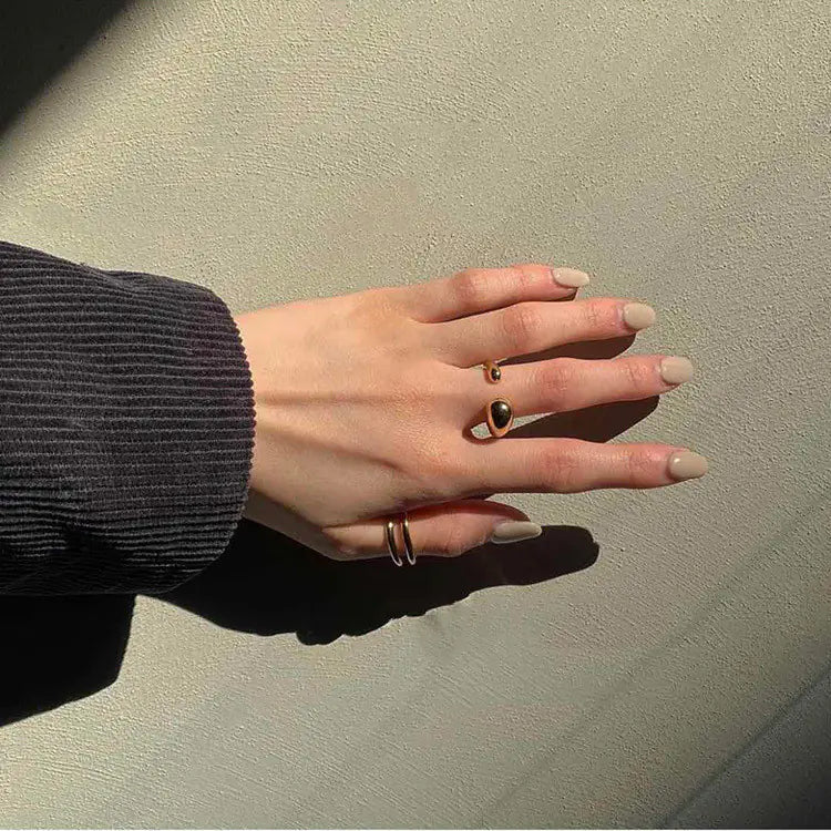 Twisted Personality Light Surface Titanium Steel Ring KrazySales