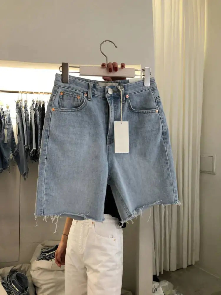 Loose Casual Women's Five-Point Denim Shorts KrazySales
