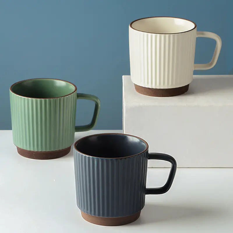 Japanese Retro Ceramic Coffee Mug - Nordic Style