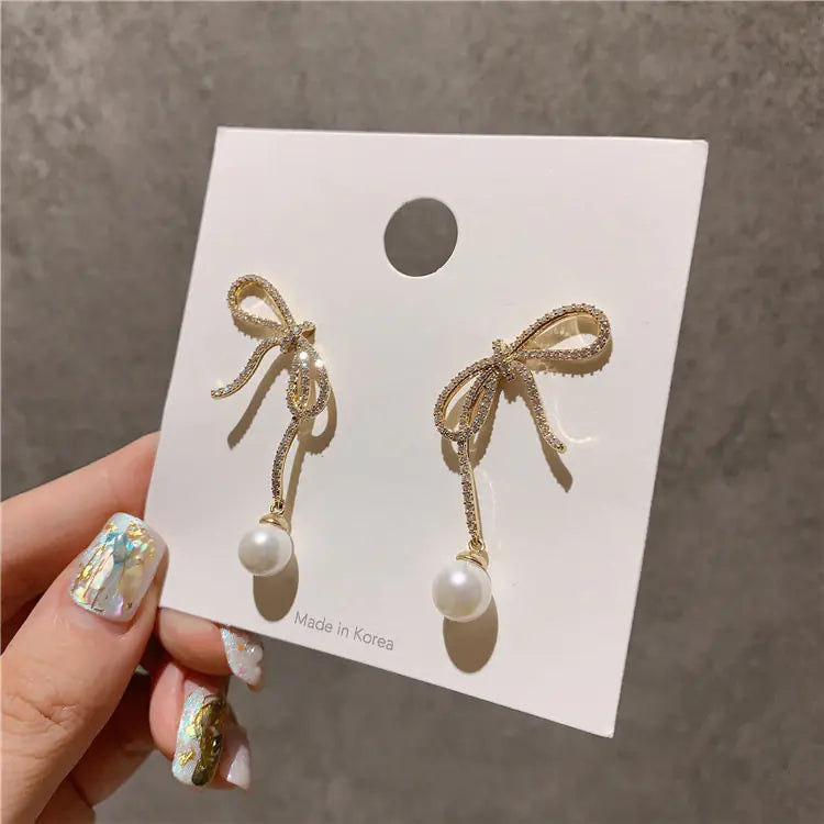 Korean S925 Silver Stud Earrings - Stylish & Versatile KrazySales