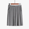 Plus Size Striped Loose Fitting Loungewear Shorts