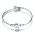 Stainless Steel Braided Mother’s Day Bracelets for Mom