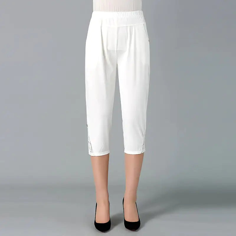 High Waist Stretch Shorts for a Slim Fit